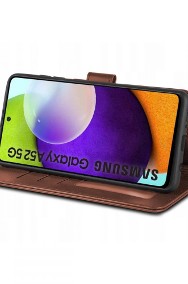 Etui Wallet 2 + Szkło do Samsung Galaxy A52 4G / 5G Brązowy-2
