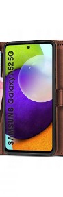 Etui Wallet 2 + Szkło do Samsung Galaxy A52 4G / 5G Brązowy-3
