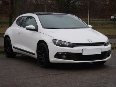 Volkswagen Scirocco III , Salon Polska, Skóra, Xenon, Bi-Xenon, Klimatronic,-1