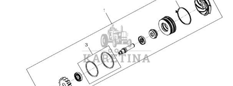 SE501228 John Deere 8345R - Pompa wodna regener.-1