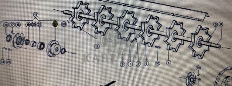 Obudowa Claas Mega 370-340 Nr kat. części 000 661 473 1 Nr kat. części 000 661 473 1-1