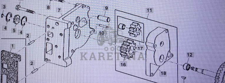 John Deere RE565695/pompa komplet/John Deere 4555/4755/4955-1