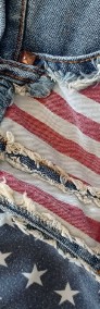 Spodenki flaga ameryki jeansowe rozm 36 S-3