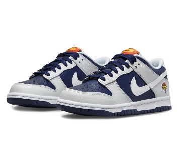 Nike DUNK Low UV Reactive Photon Dust & Midnight Navy / FN6968–025-1