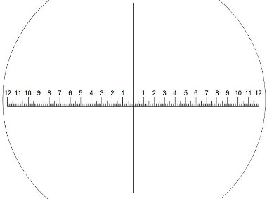 Wysokiej klasy lupa x10 z podziałką skala 0,1mm na długości 24mm-2