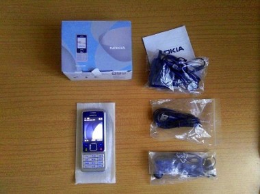 NOWA Nokia 6300/ Srebrno-Czarna/ Komplet/ Bez SIMlocka-1