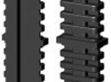 Łącznik plastikowy do profili aluminiowych typ I 50x20,czarny, składany 50x20x2-1