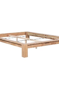 vidaXL Rama łóżka z litego drewna dębowego, 140 x 200 cm 247267-2