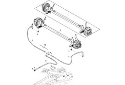 John Deere 960 - Oś z hamulcem DC220187 (Hamulce)
