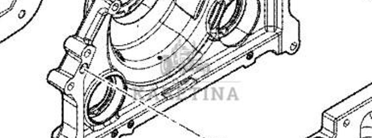 CLAAS Arion 610 660 Obudowa Pokrywa Łożysk Skrzyni Biegów 0005888063 00 0588 806 3-1