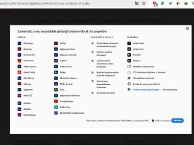 Adobe Creative Cloud Business Wszystkie oprogramowanie Subskrypcja-2