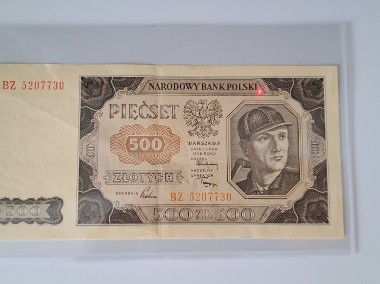 Banknot PRL 500 zł 1948 - Super stan !-1