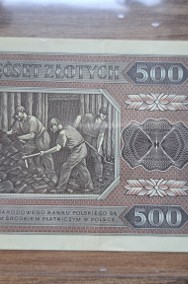 Banknot PRL 500 zł 1948 - Super stan !-3