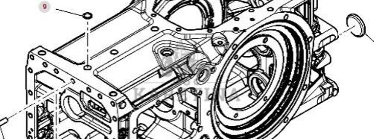 Massey Ferguson 7718S 7718 S 1804A DYNA 6 Obudowa Przekładni Skrzyni Biegów CZĘŚCI 4366659M4-1