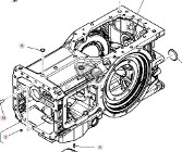 Massey Ferguson 7718S 7718 S 1804A DYNA 6 Obudowa Przekładni Skrzyni Biegów CZĘŚCI 4366659M4