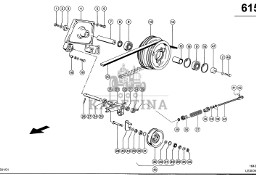 Claas Lexion 580 KOŁO PASOWE 0006448460 (Napęd siekacza słomy, 2. stopień)