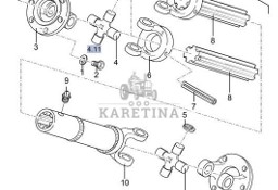 New Holland TX66 TX67 TX68 Wałek Przegubowy CZĘŚCI 434188 84074377 84454449