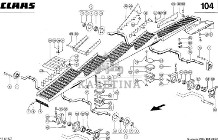 Claas Mega 208 218 350 270 Dominator 108 Wytrząsacz Klawisz Wytrząsacza 0006786510 00 0678 651 0