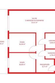 Mieszkanie, sprzedaż, 60.76, Gdańsk, Jasień-2
