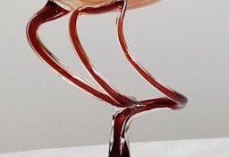 Dekoracyjne szkło puchar paterka na pajęczych nóżkach Huta Szkła Krosno