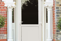 owe drzwi PCV 90x200 kolor biały, plastikowe, cieple