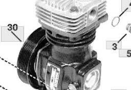John Deere 7600 7700 7800 Sprężarka AL78940