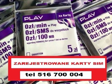 Zarejestrowane startery SIM polskie karty prepaid działajace ANONIM Wawa-1