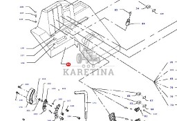Massey Fergusson MF 30 32 - uchwyt dżwignia D28981340