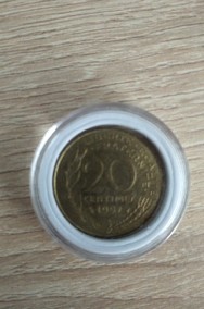 Niespotykany odwrócony awers w kapslu 20 centymów Francja-3