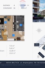 Mieszkanie NOVA BALTICA w KOŁOBRZEGU, 2 pokoje 40B-2