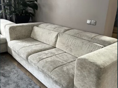 Kanapa narożna sofa kanapy 180cm Aris kremowa 2 szt-1