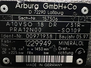 Arburg A10VSO 18 DR /31R-PRA12N00 -SO109 (00971938, R910971938) Pompa-2