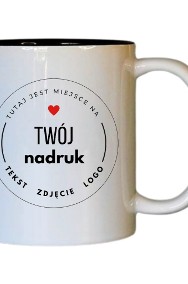 Personalizowany kubek z własnym nadrukiem czarne wnętrze od 1h-2