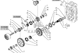 New Holland T6070 T7230 Koło zębate napędowe 25t 84192946