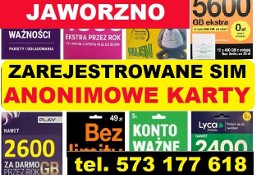 Zarejestrowane karty SIM polskie startery telefoniczne Internet  darmo Jaworzno