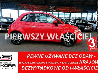 Fiat 500 3Lata GWARANCJA I-wł Kraj Bezwypadkowy PARKTRONIC 9XAirbag 1.2i IDEA-1