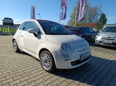 Fiat 500 LOUNGE Cabrio 1.3 16V MJET 95KM, boogate wyposażenie, serwisowany-1