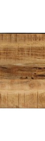 vidaXL Stolik kawowy, owalny, surowe drewno mango i stal, 100 cm246626-4