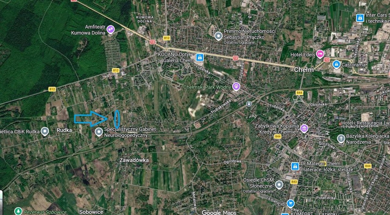 ZAWADÓWKA 93 ar | MPZP MN | można podzielić 10 ar – pohled 3