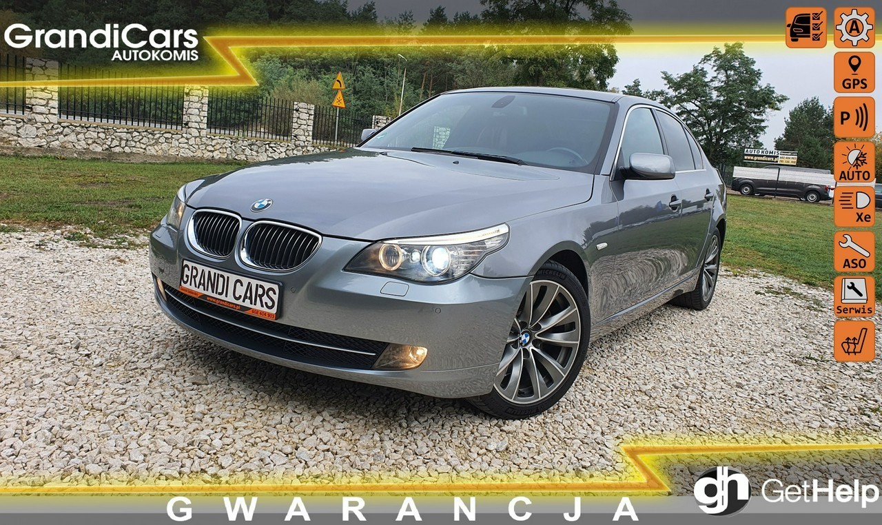 BMW SERIA 5 V (E60/E61) BMW SERIA 5 LCI # 3.0i 272KM # Automat # Navi CIC # Komforty # Mpakiet # Serwis