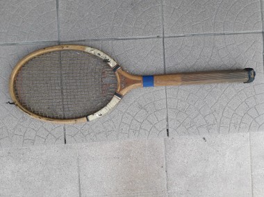 Rakieta tenisowa, stara, z początku XX w. firmy Frema Tennis Rackets Manufacture-1