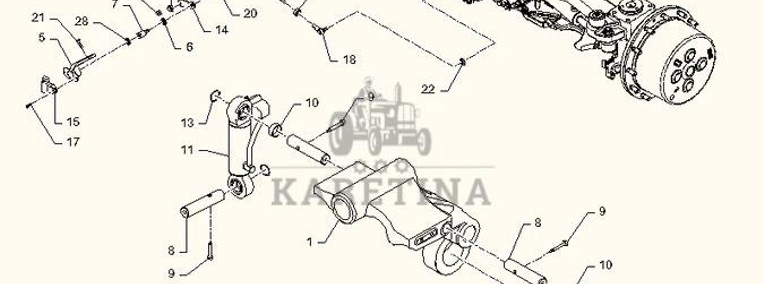 New Holland T6090 T6070 Siłownik 87406484-1