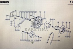 Rolka napinacza Class Mega 370-340 Nr katalogowy 000 629 278 1