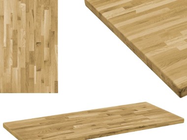 vidaXL Prostokątny blat do stolika z drewna dębowego, 44 mm, 120x60 cm246001-1