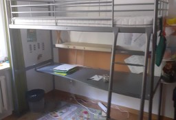 Łóżko piętrowe, dziecięce, metalowe, IKEA, używane