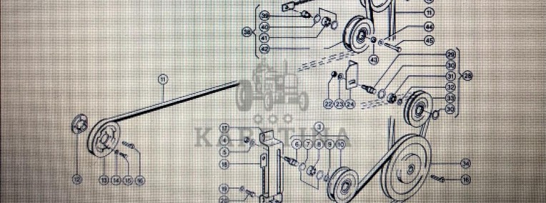 Koło pasowe Claas Mega 370-340 Nr katalogowy 000 629 135 0-1