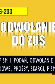 Odwołanie od decyzji ZUS, napisanie pisma, orzecznika, komisji j, do sądu, cena-2