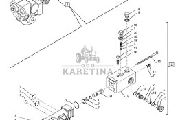 New Holland T6090 T6070 Zawór hamulca 47583839