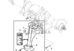 John Deere 960 - Podnośnik DC218728 (Rama, pokrywy, róźne)
