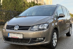 Volkswagen Sharan II Salon PL FV23% ASO DSG HighLine Aktywny tempomat Czujniki